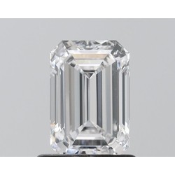 Diament laboratoryjny bezbarwny szlif szmaragdowy, 1.05ct, VVS2, D, IGI LG680549546